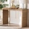 Bali & Pari Colandra Modern Bohemian Natural Brown Seagrass and Wood Console Table 240-13455-ZORO - alternate 7
